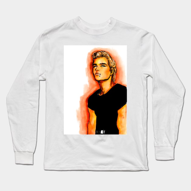 Johnny Castle Long Sleeve T-Shirt by Svetlana Pelin